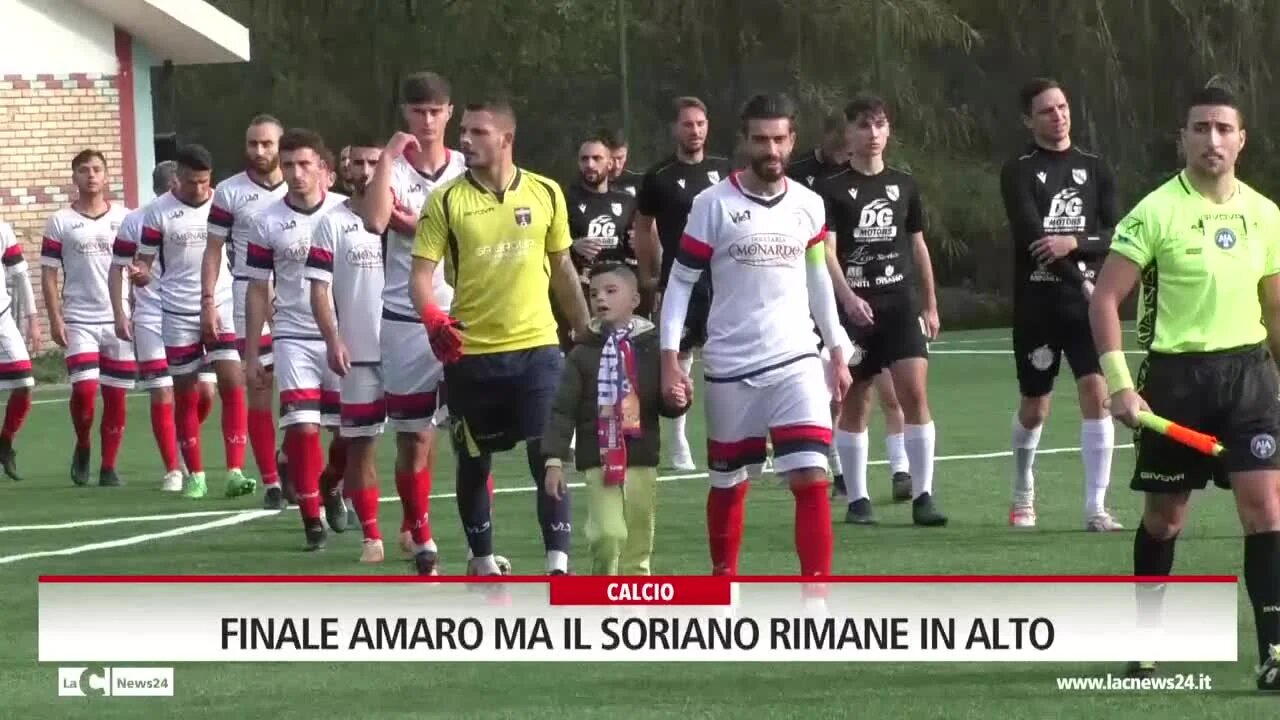 Finale amaro ma il Soriano rimane in alto