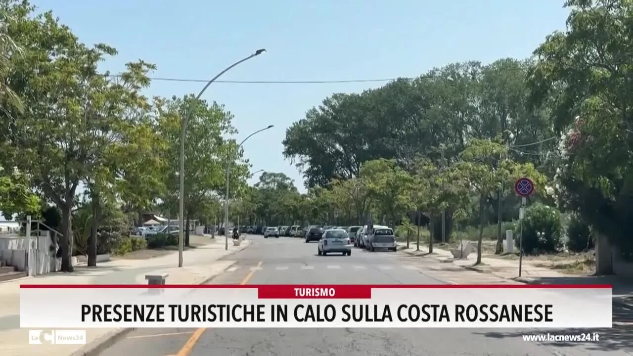 Presenze turistiche in calo sulla costa rossanese