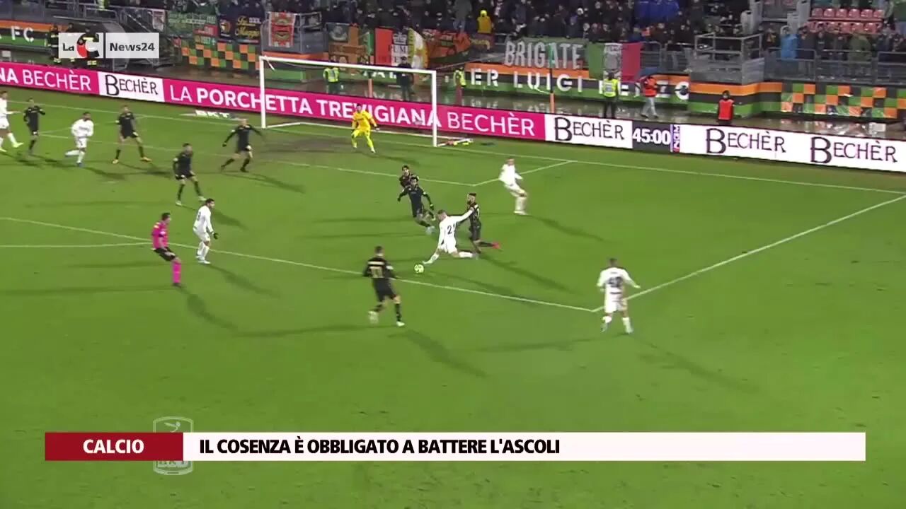 Il Cosenza è obbligato a battere l'Ascoli