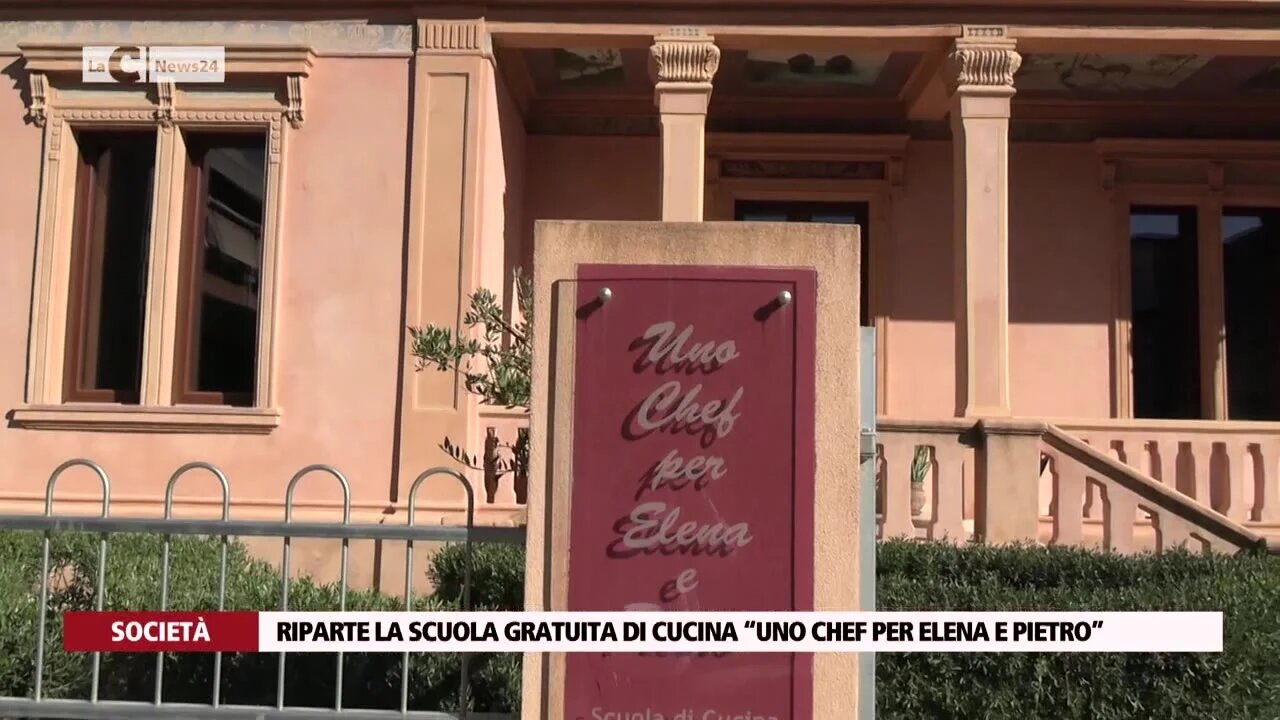 Riparte la scuola gratuita di cucina “uno chef per Elena e Pietro” 