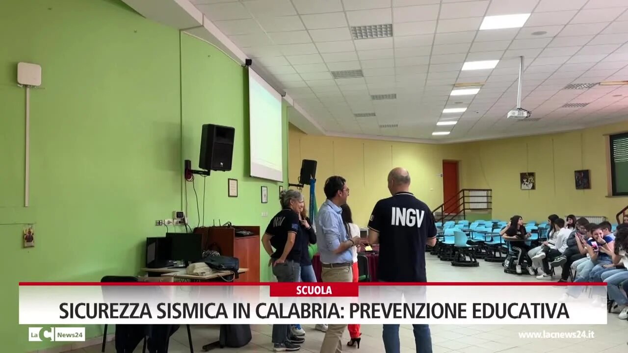 Sicurezza sismica in Calabria:  prevenzione educativa