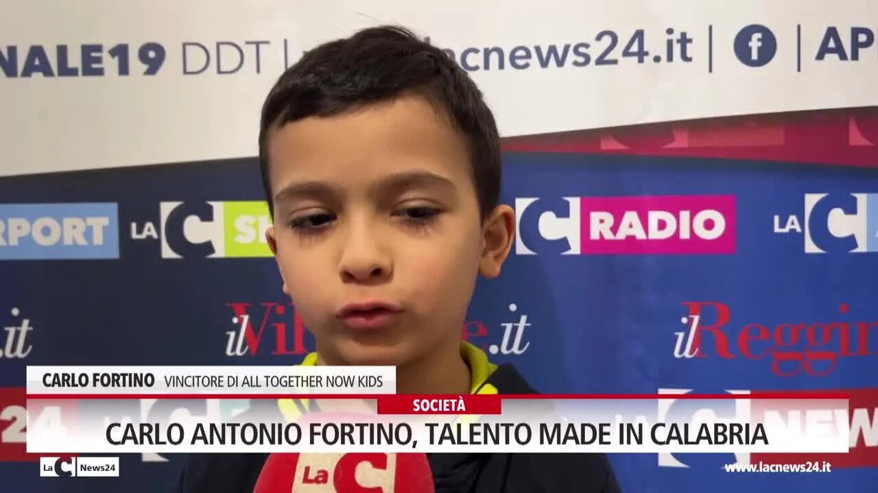 Carlo Antonio Fortino, talento made in Calabria 