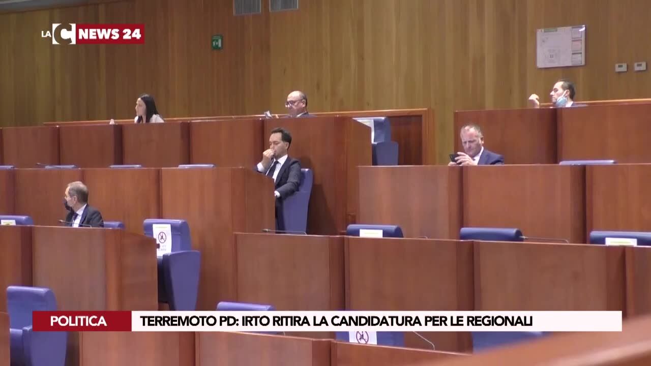 Terremoto Pd: Irto ritira la candidatura per le regionali
