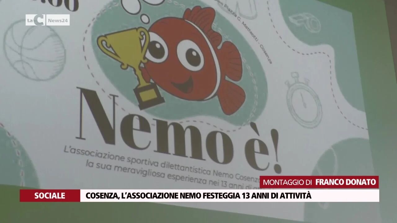 Cosenza, l’Associazione Nemo festeggia 13 anni di attività