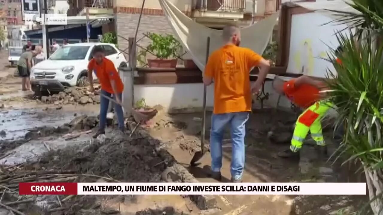 Maltempo, un fiume di fango investe Scilla: danni e disagi