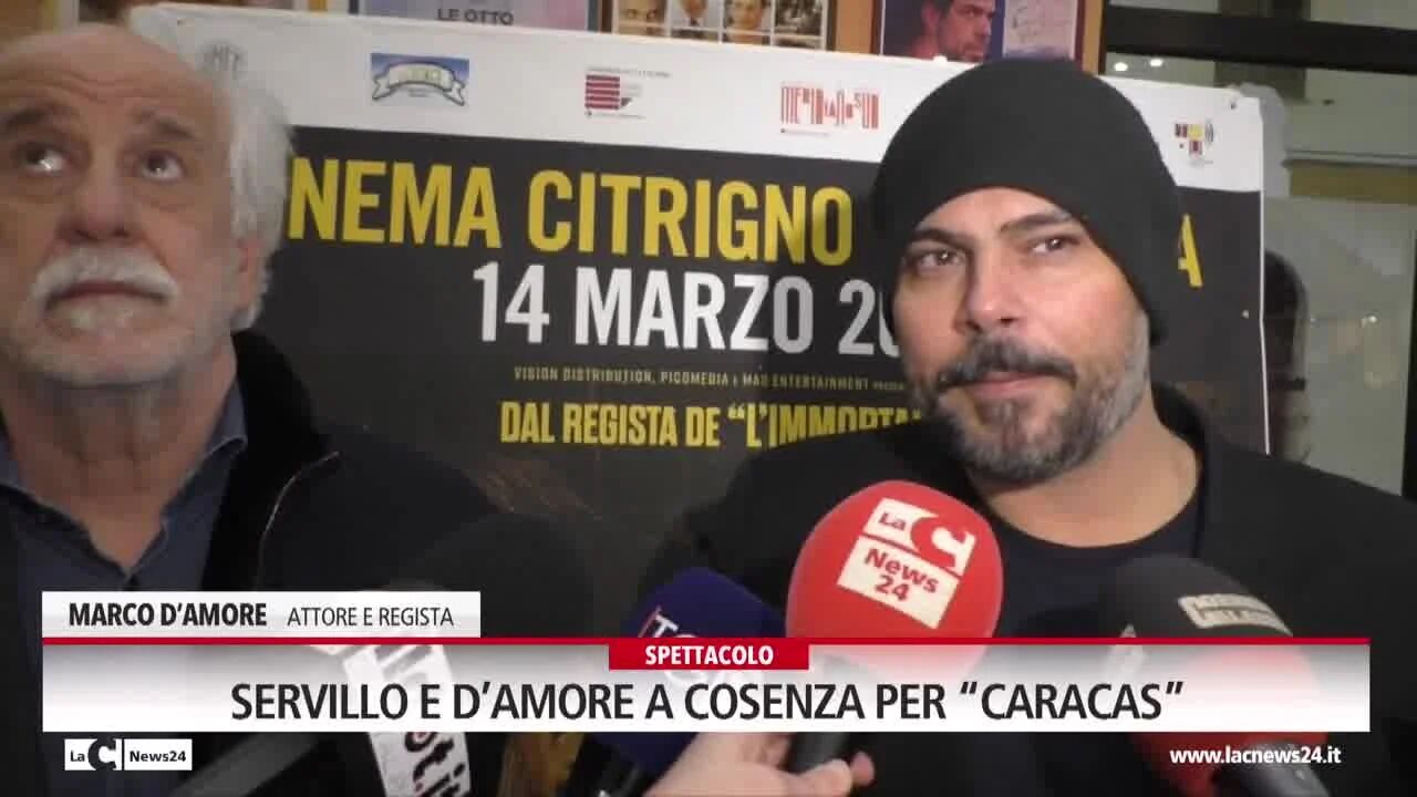 Servillo e D’Amore a Cosenza per “Caracas”