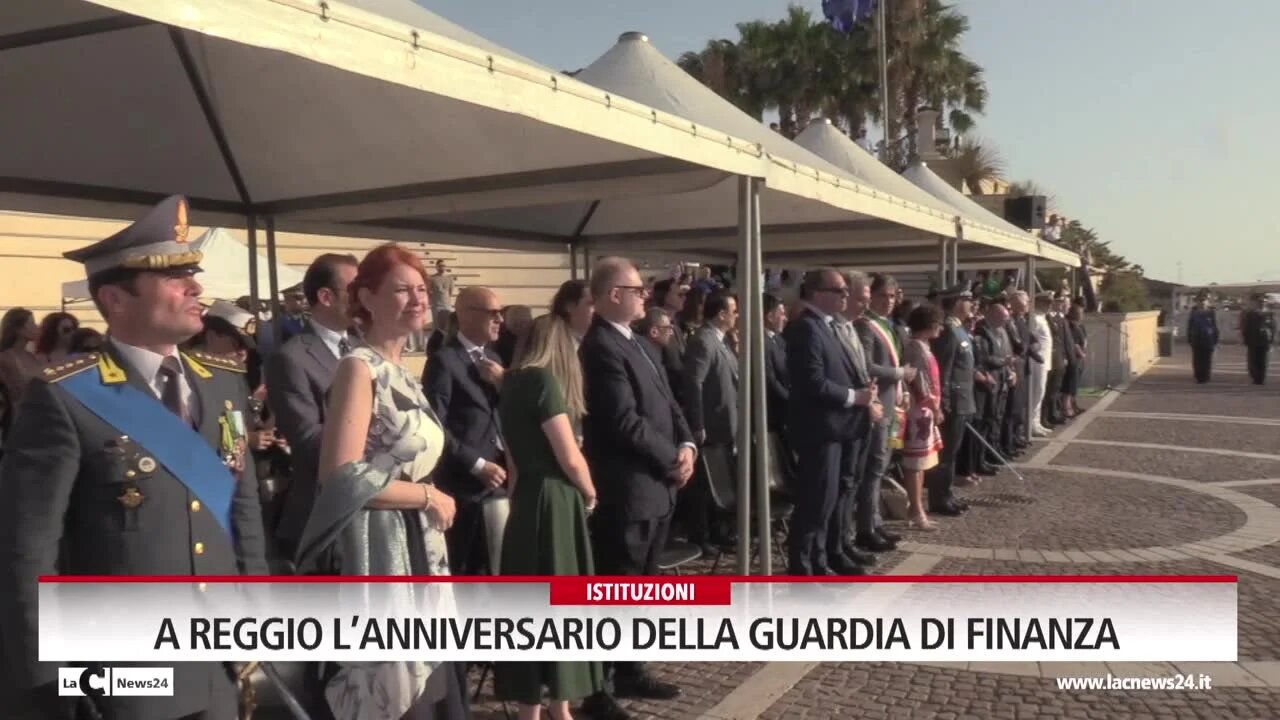 A Reggio l’anniversario della guardia di finanza