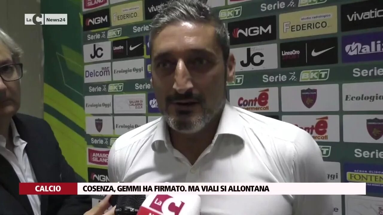 Cosenza, Gemmi ha firmato. Ma Viali si allontana