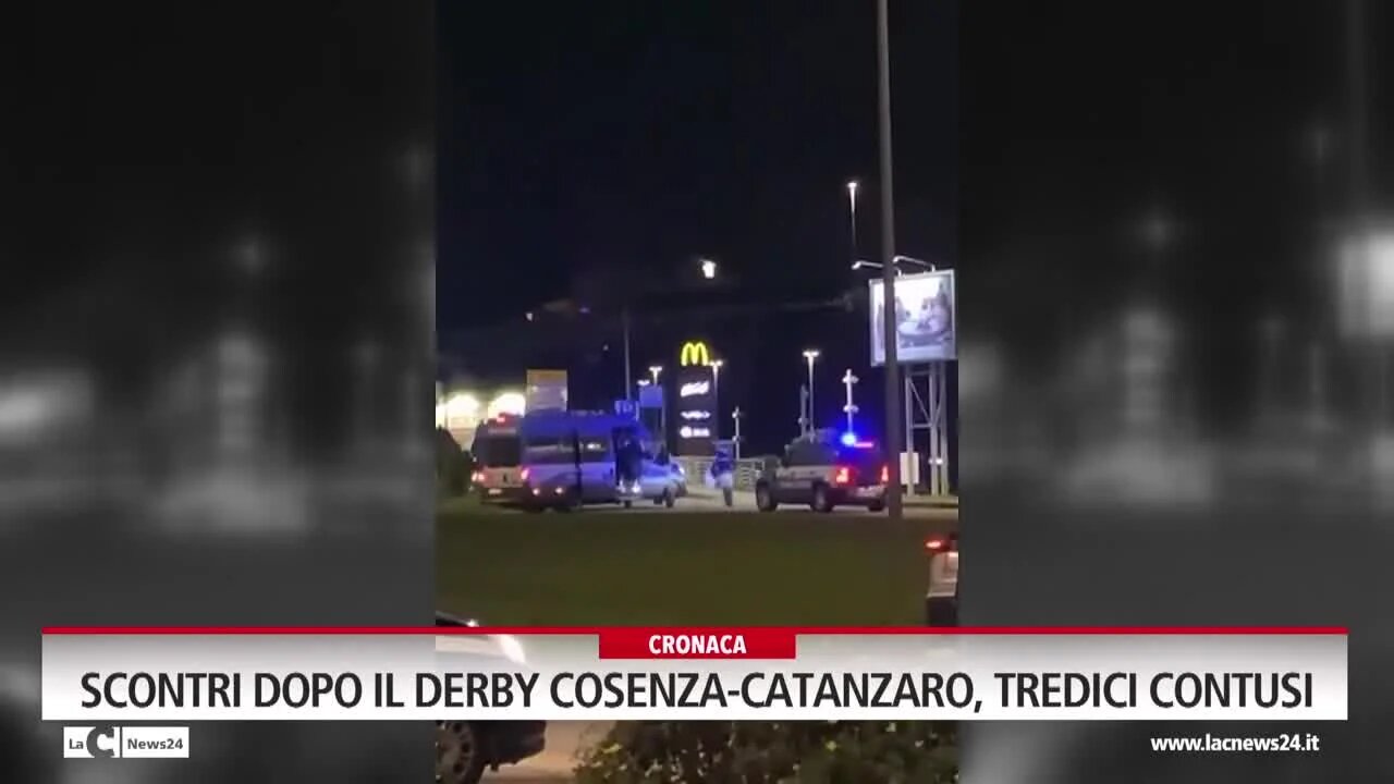 Scontri dopo il derby Cosenza-Catanzaro, tredici contusi