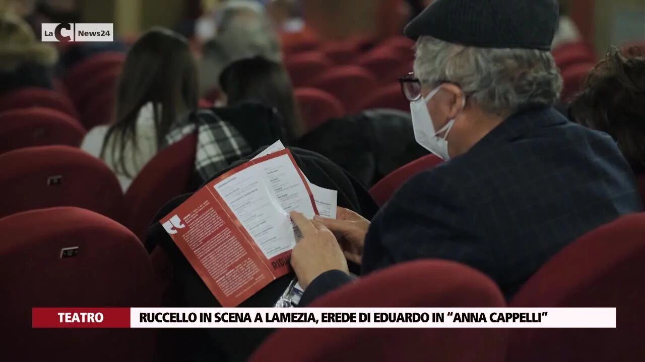 Ruccello in scena a Lamezia, erede di Eduardo in “Anna Cappelli”