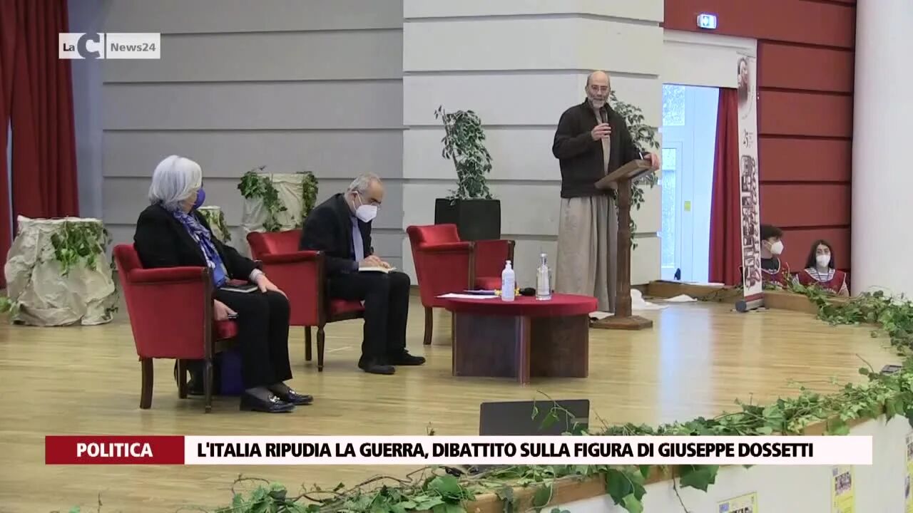 L'Italia ripudia la guerra, dibattito sulla figura di Giuseppe Dossetti