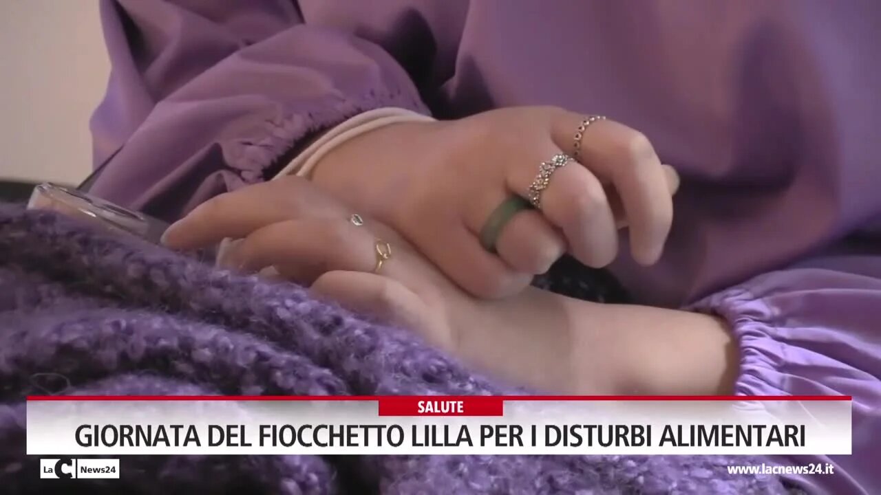 Giornata del fiocchetto lilla, l’iniziativa dell’ambulatorio dei disturbi alimentari di Catanzaro