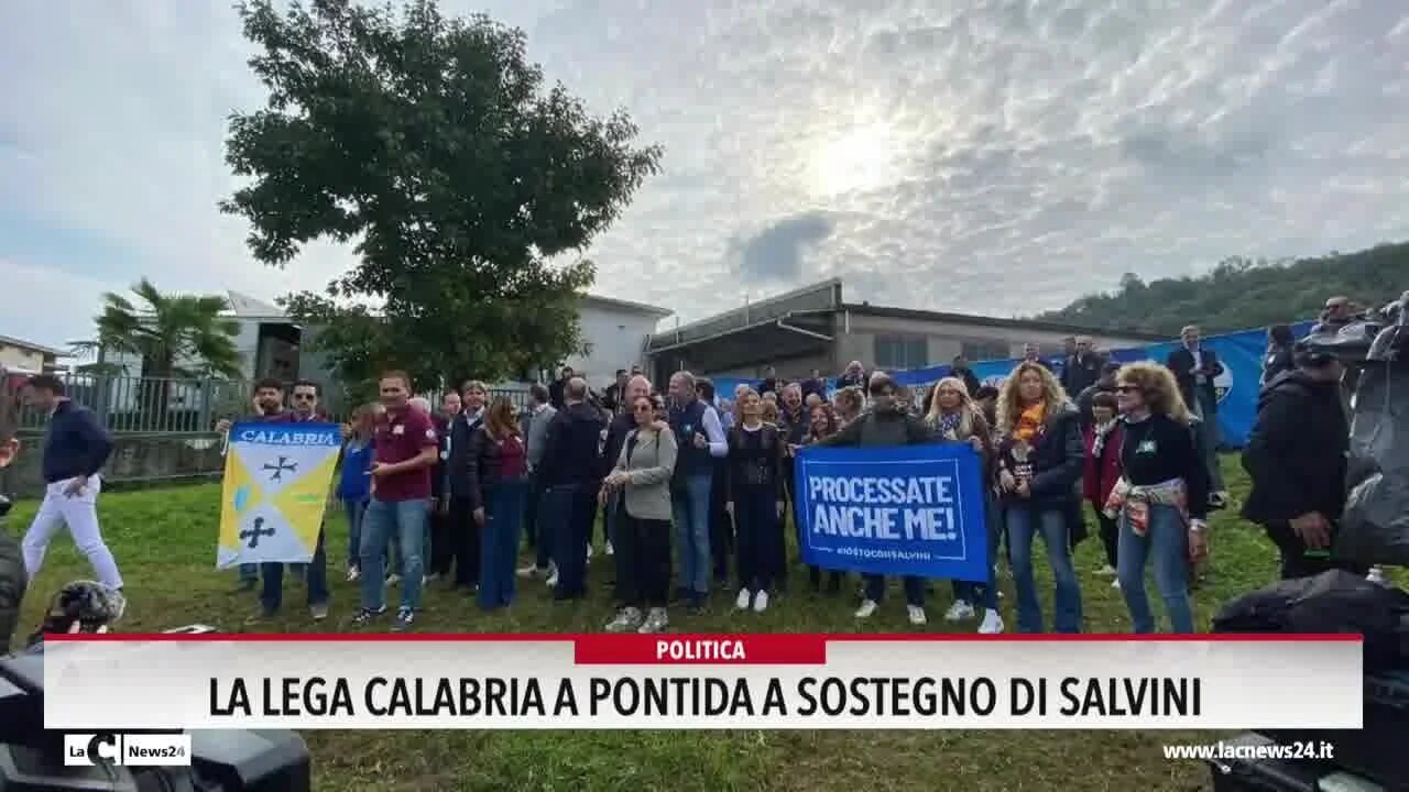 La Lega Calabria a Pontida a sostegno di Salvini