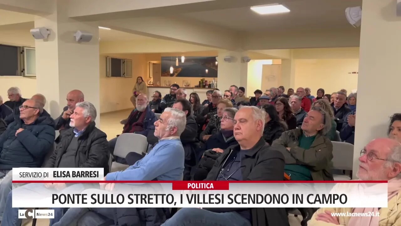 Ponte sullo Stretto, i villesi scendono in campo