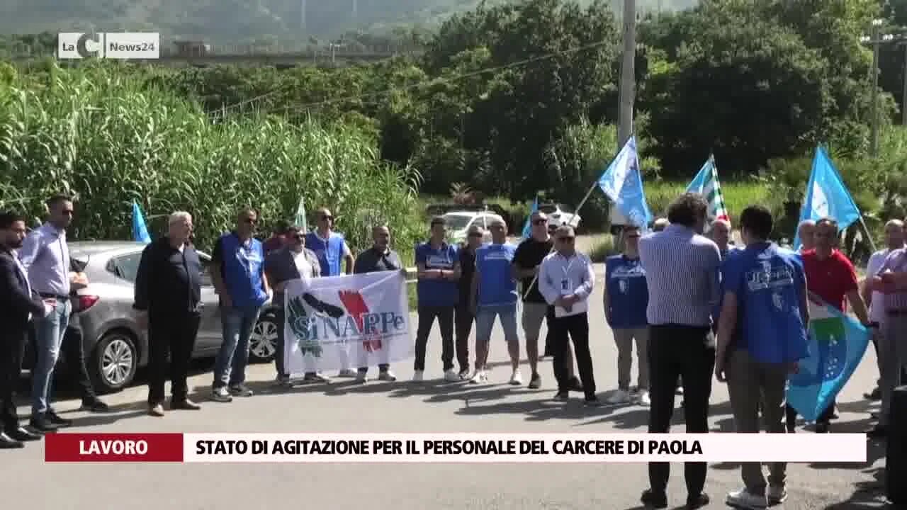 Stato di agitazione per il personale del carcere di Paola