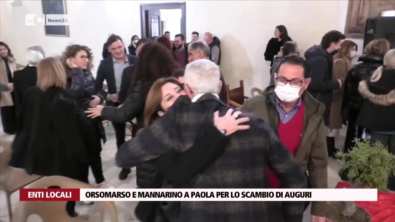 Orsomarso e Mannarino a Paola per lo scambio di auguri