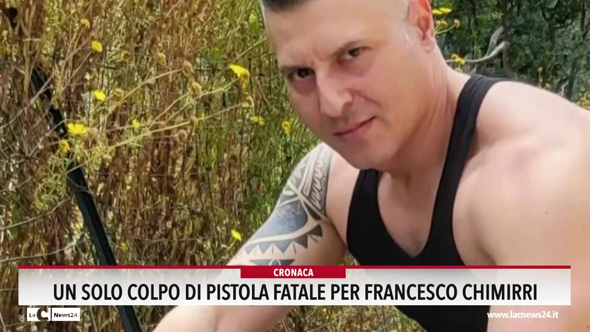 Un solo colpo di pistola fatale per Francesco Chimirri