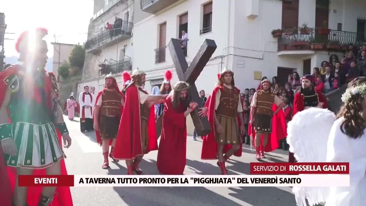 A Taverna tutto pronto per la "Pigghjiata" del venerdì santo