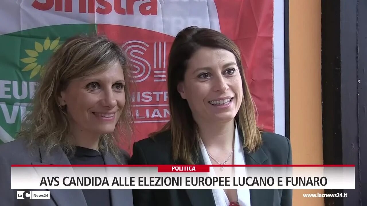 Avs candida alle elezioni europee Lucano e Funaro