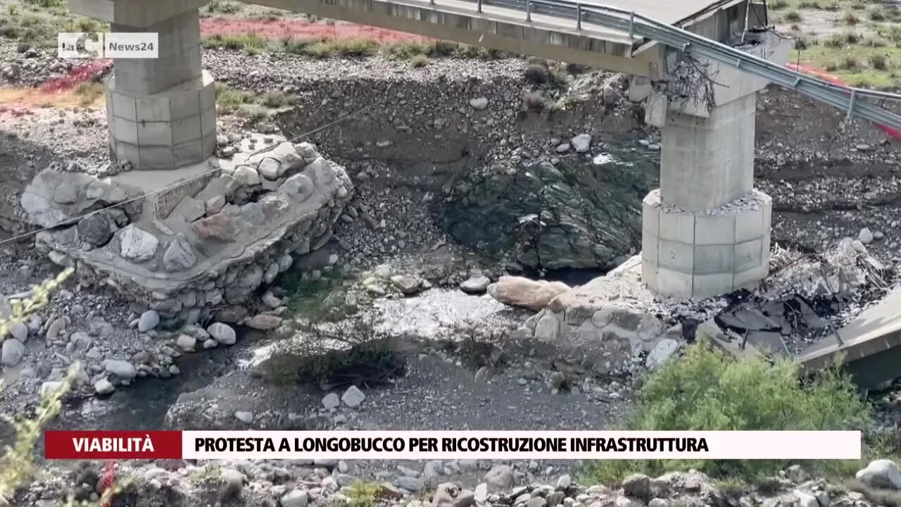 Protesta a Longobucco per ricostruzione infrastruttura