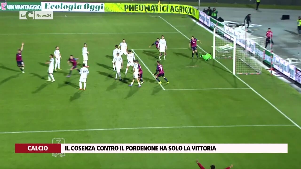 Il Cosenza contro il Pordenone ha solo la vittoria