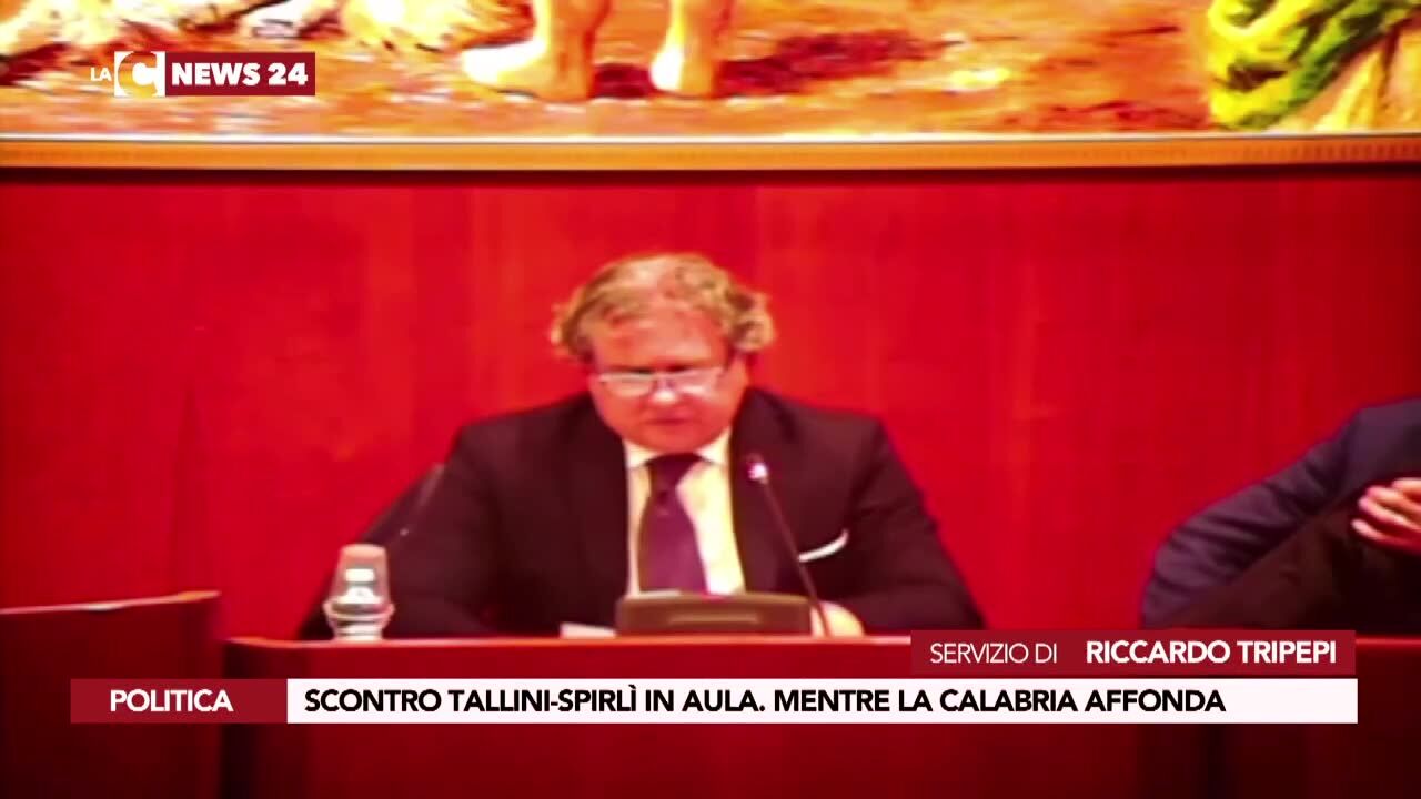 Scontro Tallini-Spirlì in aula. Mentre la Calabria affonda