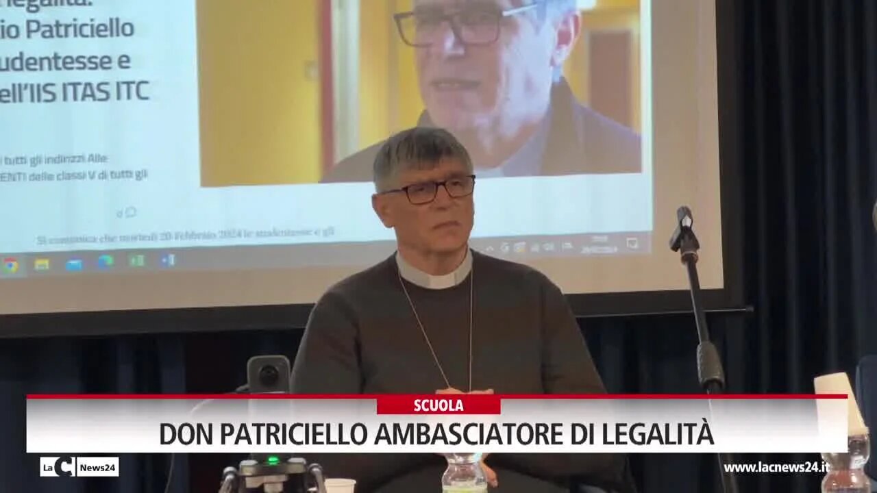 Don Patriciello ambasciatore di legalità: incontro nel Cosentino