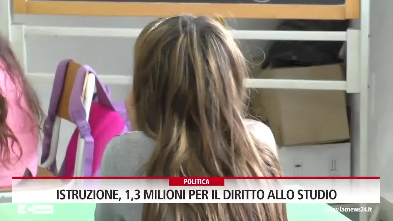 Istruzione, 1,3 milioni per il diritto allo studio