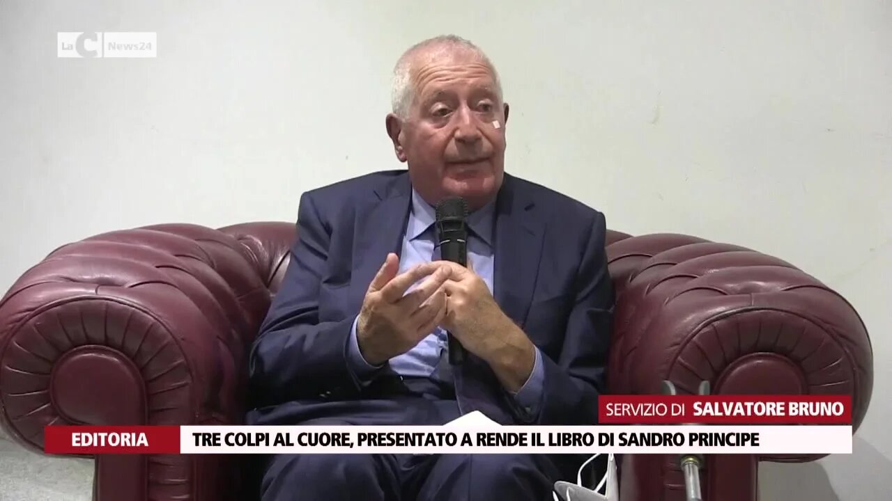 Tre colpi al cuore, presentato a rende il libro di Sandro Principe