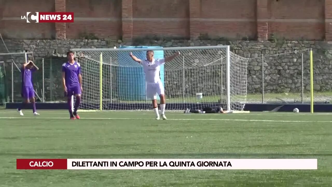 Dilettanti in campo per la quinta giornata