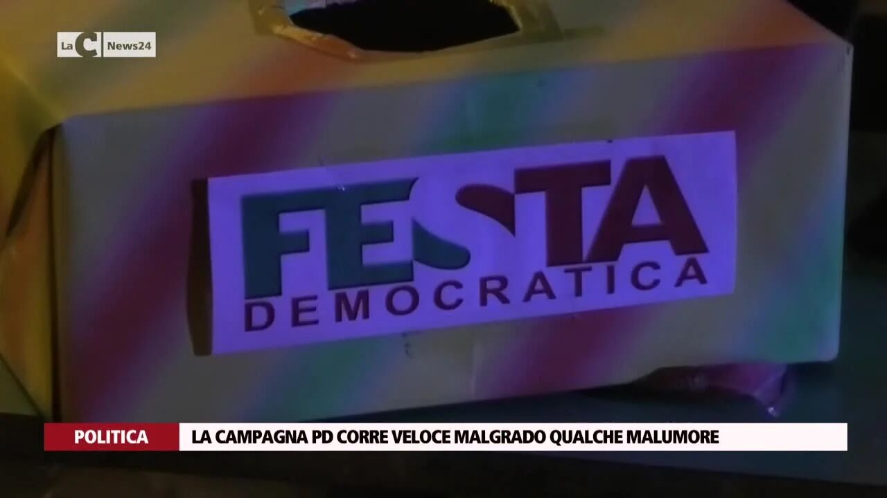 La campagna Pd corre veloce malgrado qualche malumore