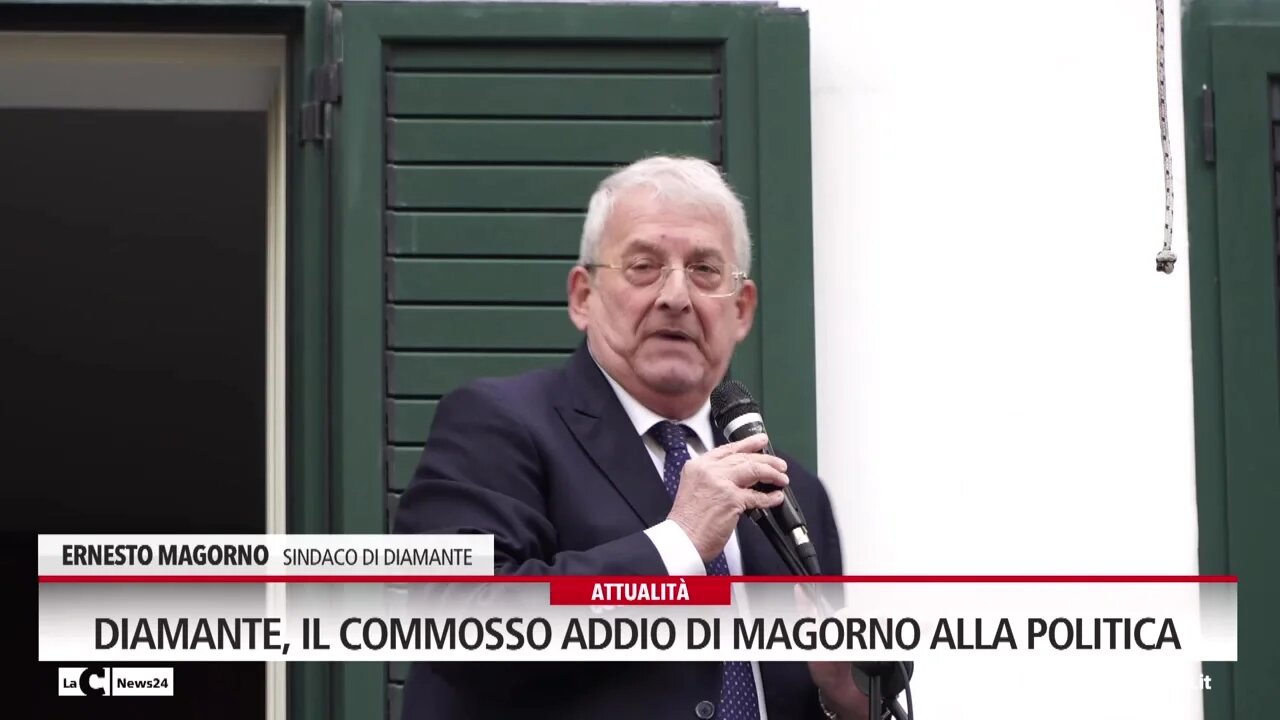 Diamante, il commosso addio di Magorno alla politica