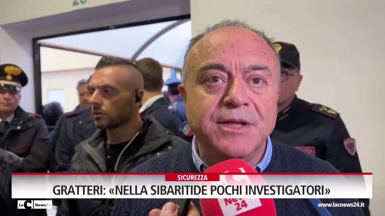 Gratteri, «nella sibaritide pochi investigatori»