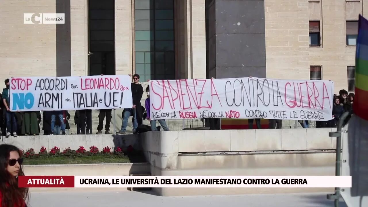 Ucraina, le università del Lazio manifestano contro la guerra