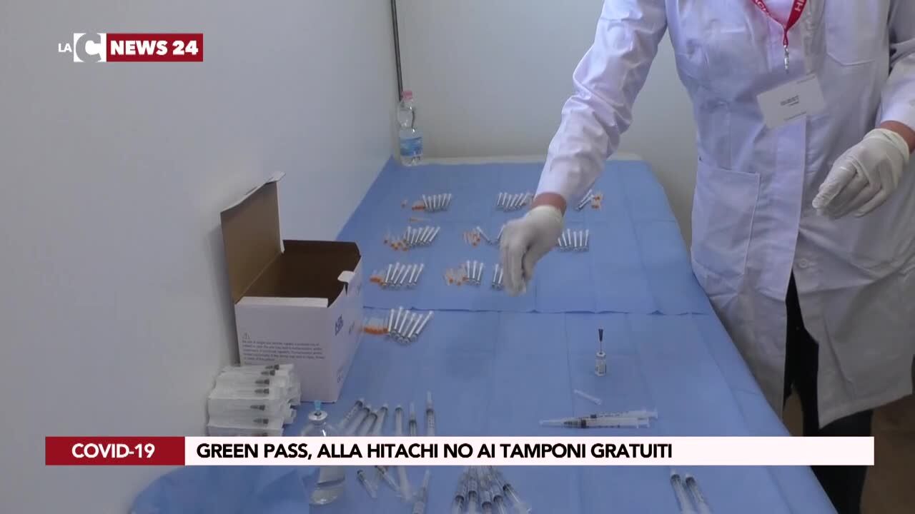 Green pass, alla Hitachi no ai tamponi gratuiti