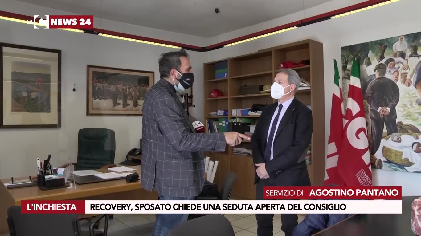 Recovery, Sposato chiede una seduta aperta del Consiglio