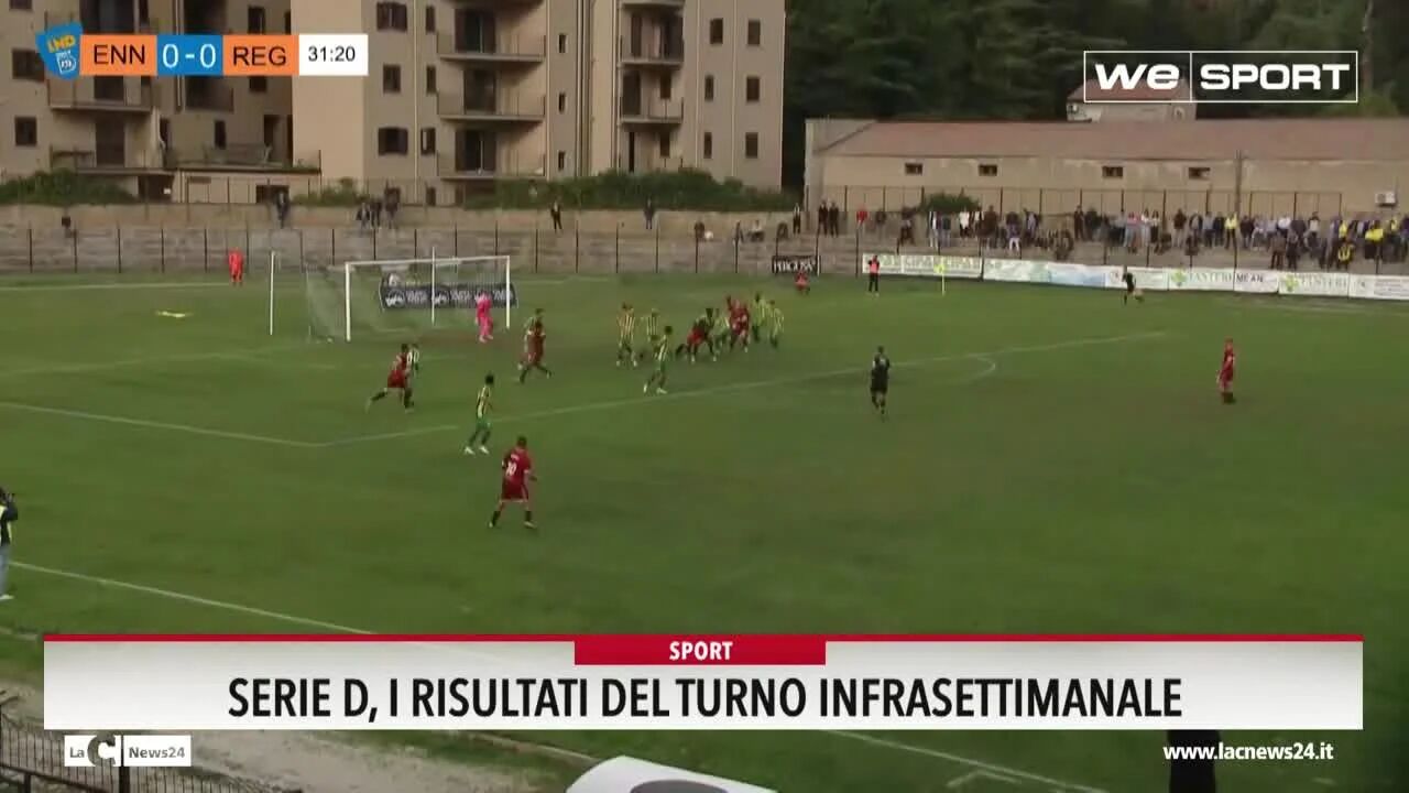 Serie D, i risultati del turno infrasettimanale