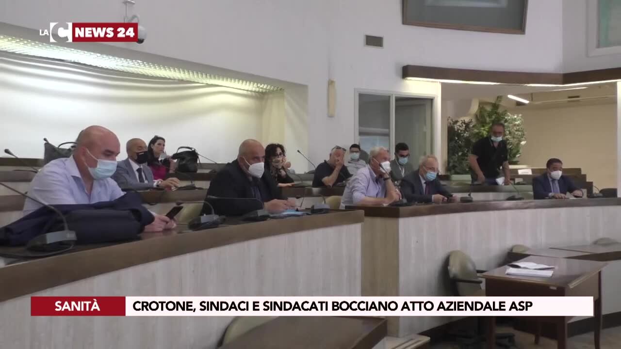 Crotone, sindaci e sindacati bocciano atto aziendale Asp