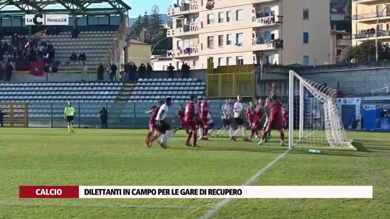 Dilettanti in campo per le gare di recupero