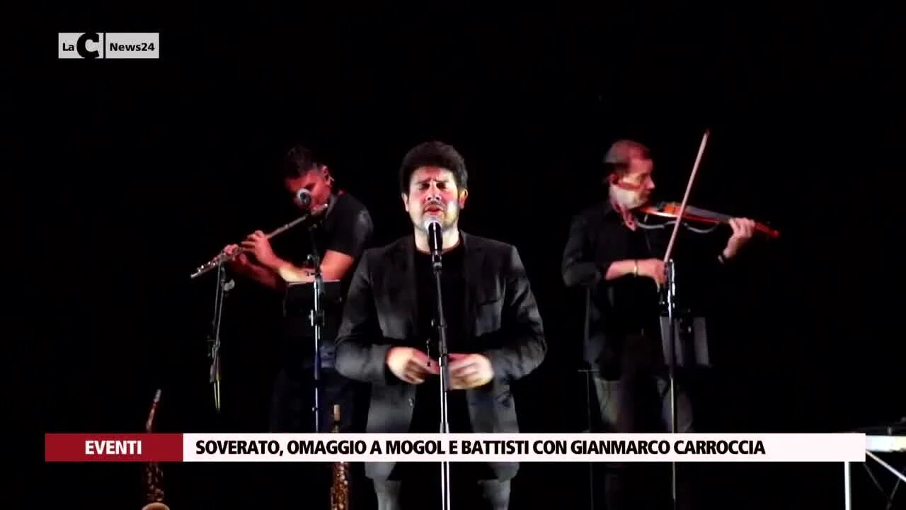 Soverato, omaggio a Mogol e Battisti con Gianmarco Carroccia