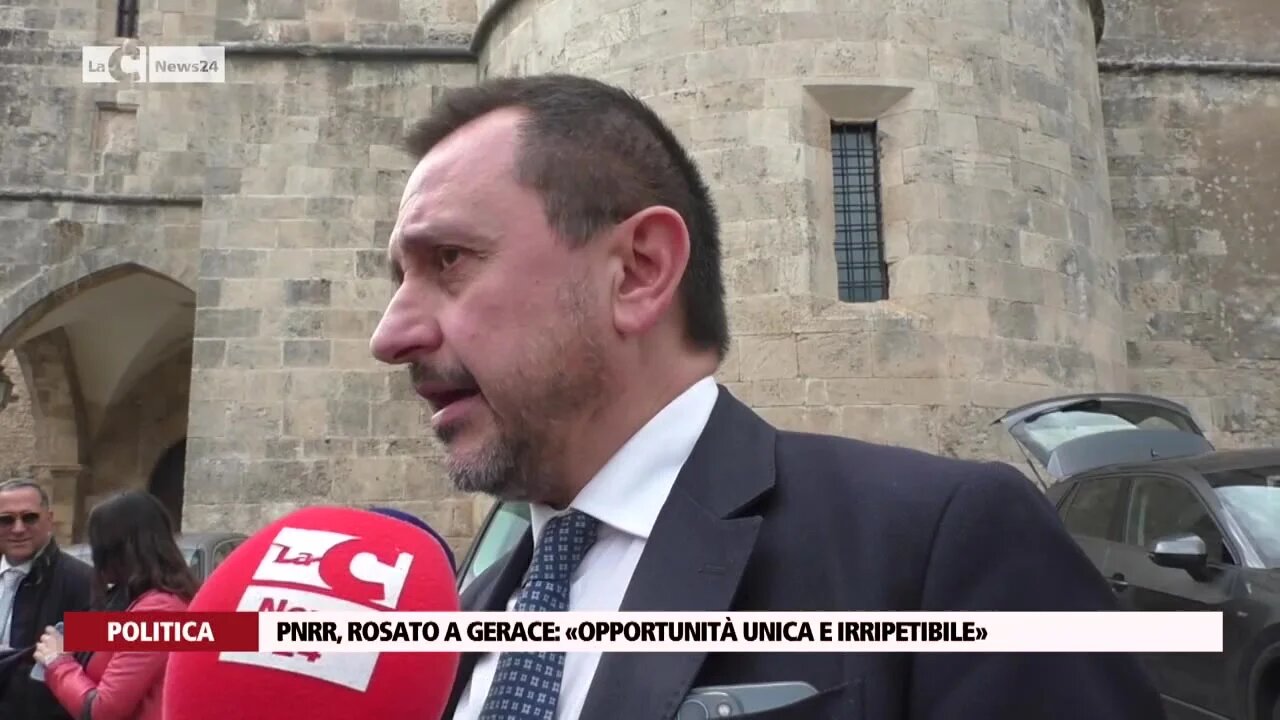 Pnrr, Rosato a Gerace: «Opportunità unica e irripetibile»