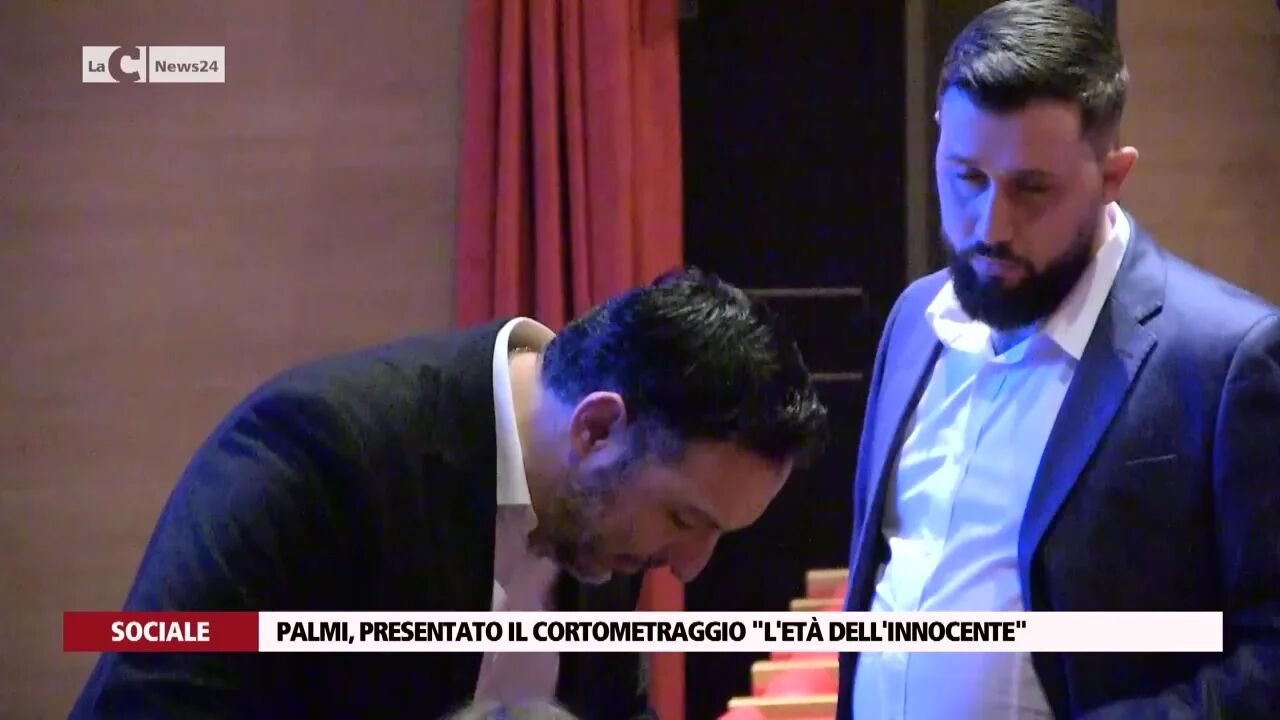 Palmi, presentato il cortometraggio "L'Età dell'innocente"