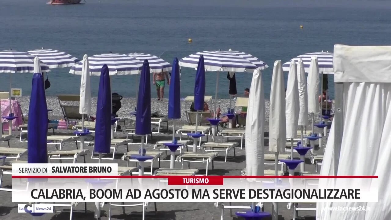 Calabria, boom ad Agosto ma serve destagionalizzare