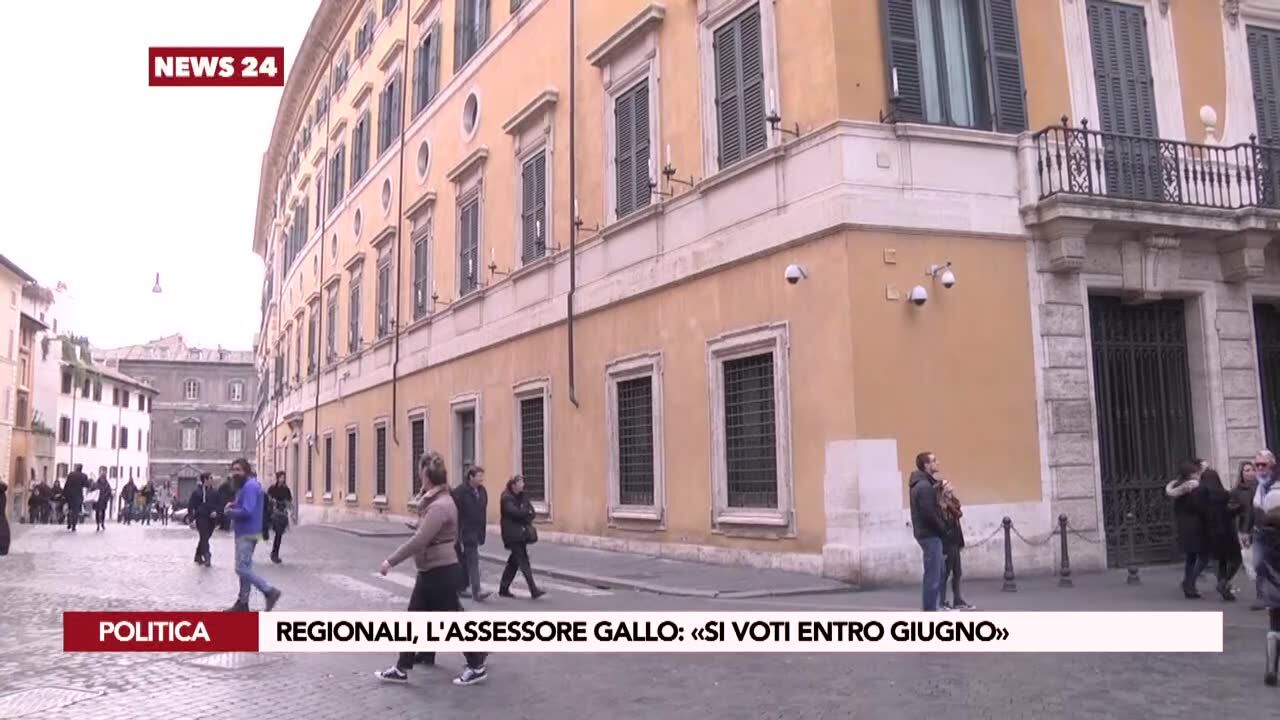 Regionali, l'assessore Gallo: «Si voti entro giugno»