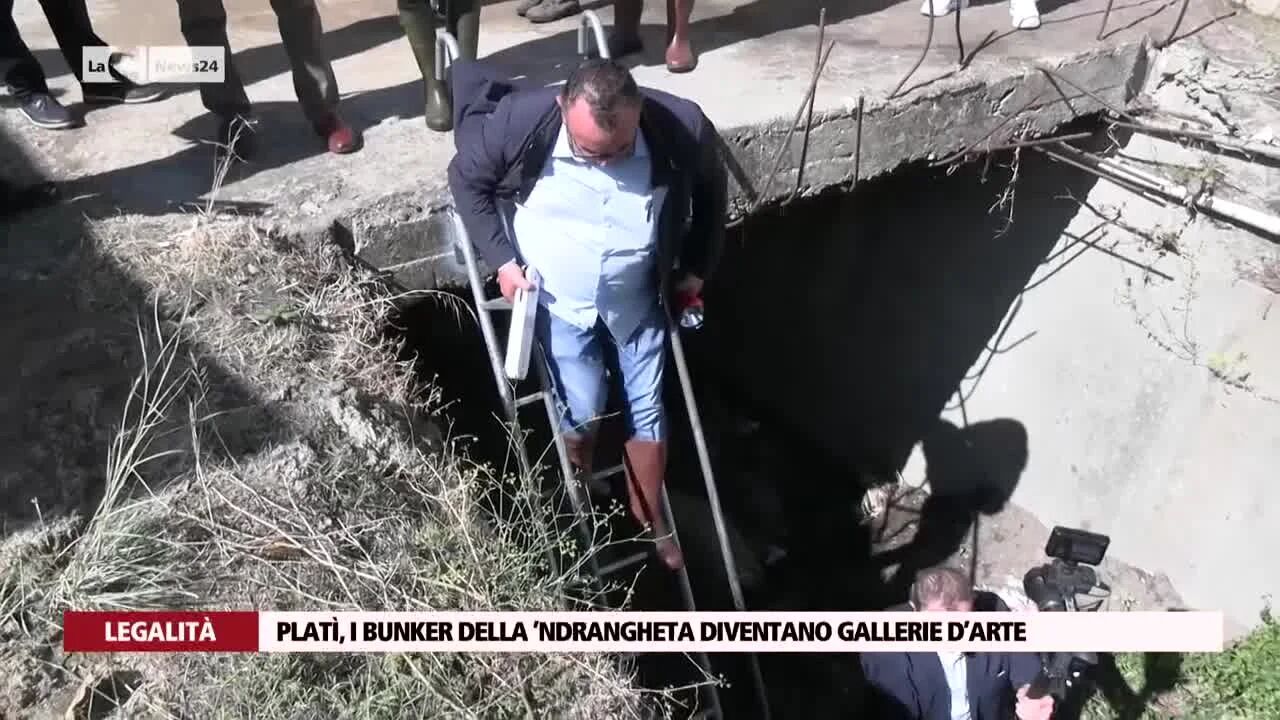 Platì, i bunker della ’ndrangheta diventano gallerie d’arte