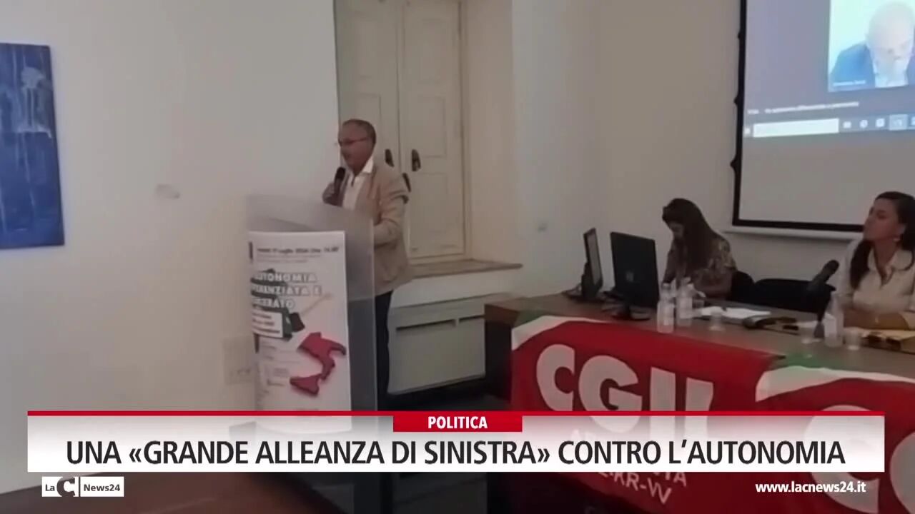 Una «grande alleanza di sinistra» contro l’autonomia