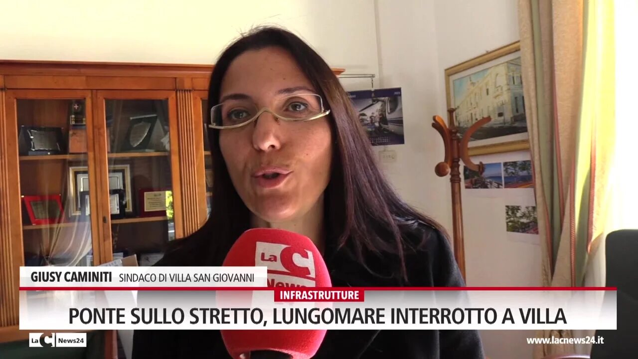 Ponte sullo Stretto, lungomare interrotto a Villa