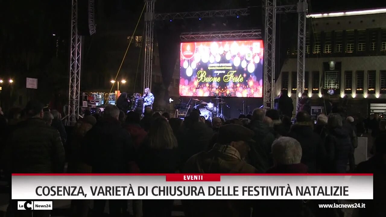 Cosenza, varietà di chiusura delle festività natalizie