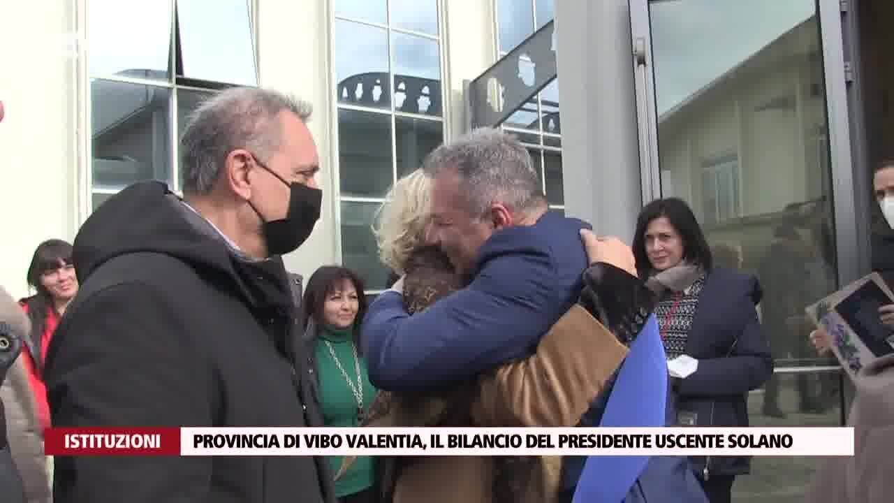 Provincia di Vibo Valentia, il bilancio del presidente uscente Solano