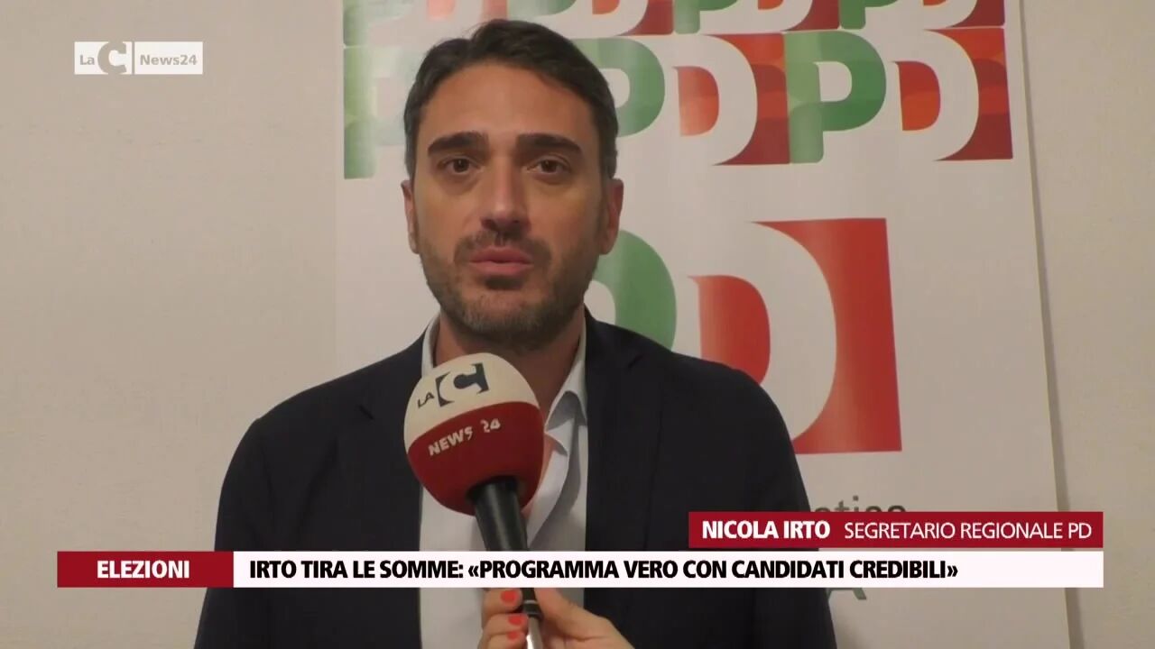 Irto tira le somme: «Programma vero con candidati credibili»